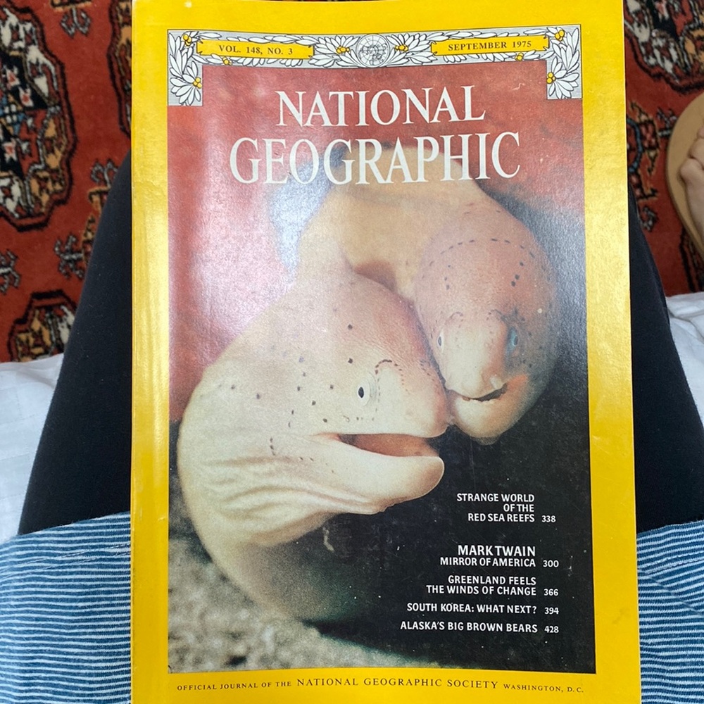 Vintage National Geographic Vol 148 No 3 September 1975